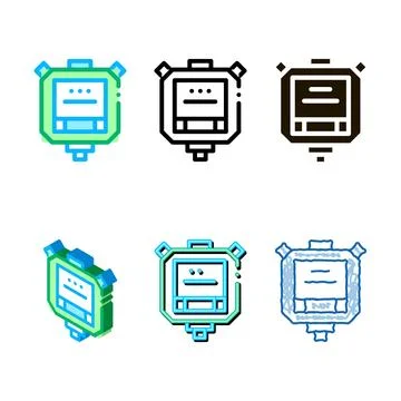 Stop watch icon vector concepts outline Stock Illustration