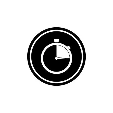 Stop watch icon vector Stock Illustration