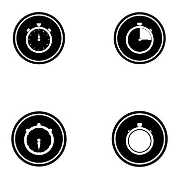 Stop watch icon vector Stock Illustration