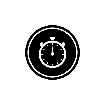 Stop watch icon vector Stock Illustration
