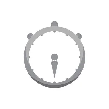 Stop watch icon vector 库存插图
