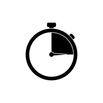Stop watch icon vector Stock Illustration