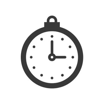 Stop watch or chronometer icon pixel perfect Illustrazione stock