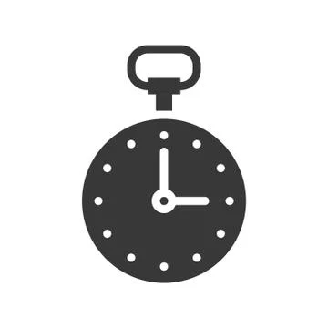 Stop watch or chronometer icon pixel perfect Illustrazione stock
