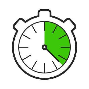 Stop watch timer icon - vector illustration Stock Illustration