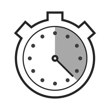 Stop watch timer icon - vector illustration Stock Illustration
