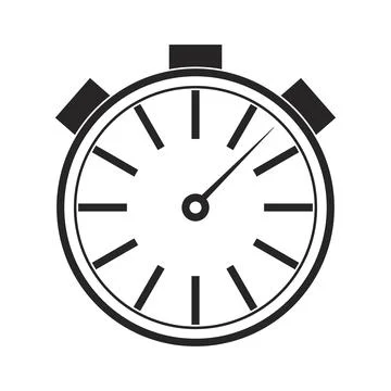 Stop watch timer icon - vector illustration Stock Illustration