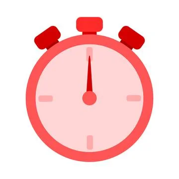 Stop watch on white background Stock Illustration