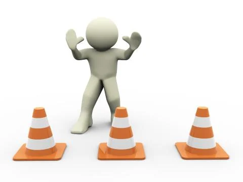 Stop - work in progress Stock Illustration