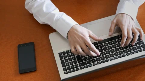 Stop work to watch social networks Stock Footage 60701027