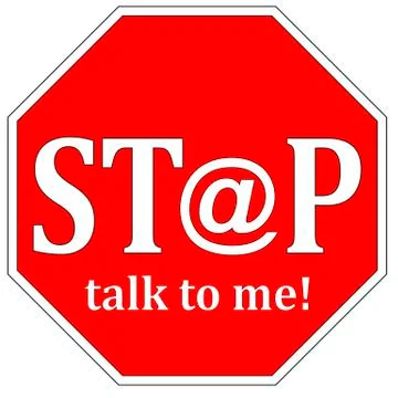 Stop Writing Emails Stock Illustration