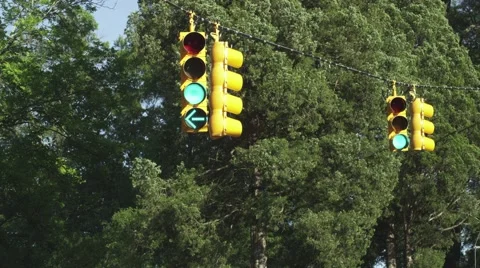 STOPLIGHT- DAY Stock Footage 56554375