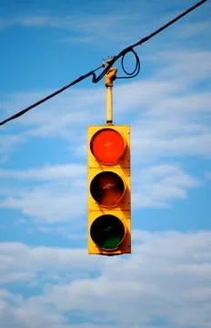 Stoplight on red Stock Photos
