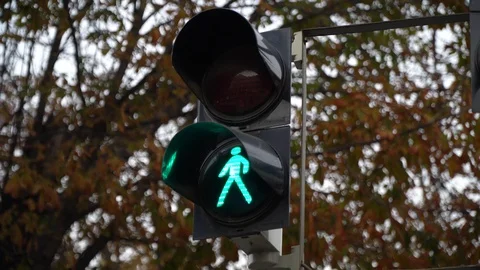 Stoplight. Traffic lights work in a big city at a crossroads. Stock Footage 97000733