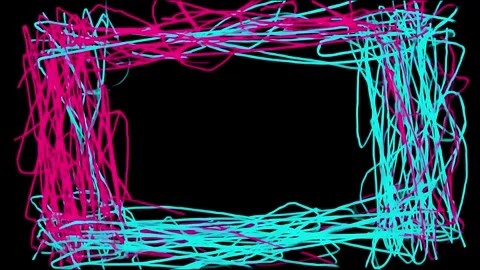 Stopmotion animation: colorful abstract frames in artistic loop Stock Footage 315347770