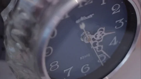 A stopped clock hanging on the wall Stock Footage 71278374