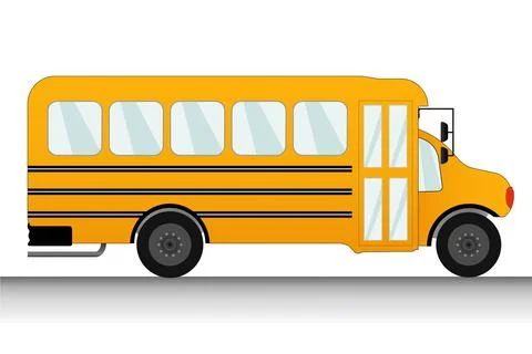 Stopped School Bus Illustrations Stock Illustration