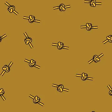 Stopper knot nautical vector seamless pattern Stock Illustration