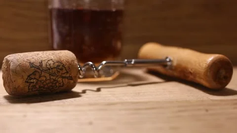 The stopper to open wine, a close up drink alcohol Vídeo Stock 149900273