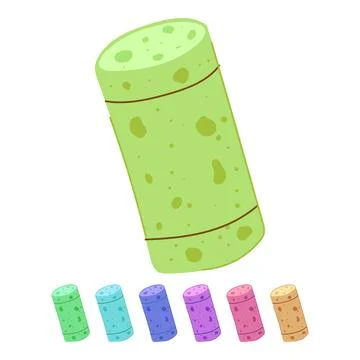 Stopper wine cork bottle vector cartoon graphic Stock Illustration