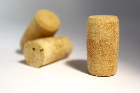 Stoppers from wine bottles Stock Photos