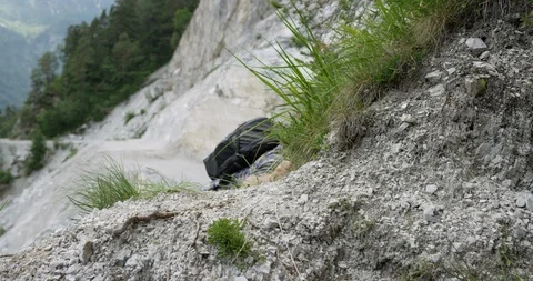 Stopping To Admire The View Stock Footage 112350966