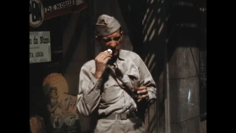 Stopping For A Drink 1944 Stock Footage 246329140