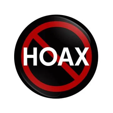 Stopping a hoax Illustrazione stock