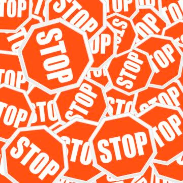 Stopsigns background Stock Illustration