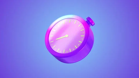 Stopwatch 3d animation Stock Footage 243400339
