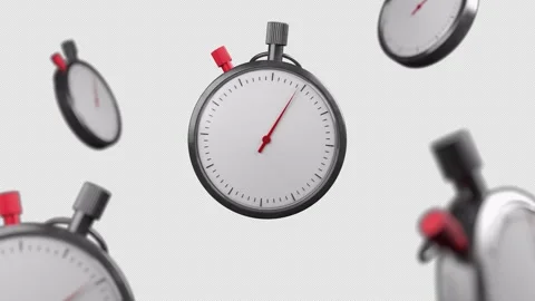 Stopwatch 3D animation Video stock 251559872