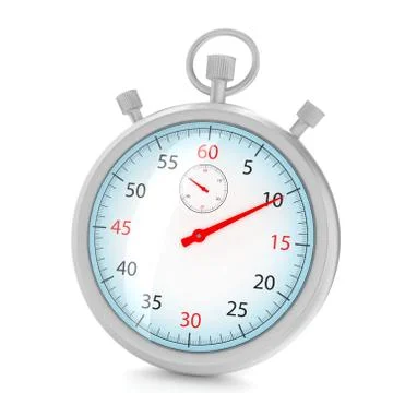 Stopwatch 3d illustration Stock Illustration