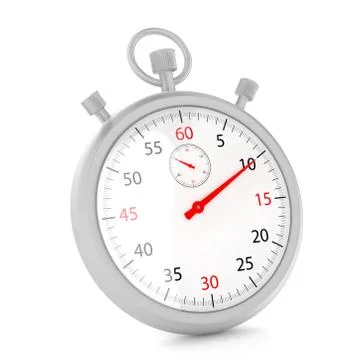 Stopwatch 3d illustration Stock Illustration