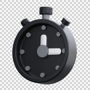 Stopwatch 3D Illustrations, 3D rendering Stock Illustration