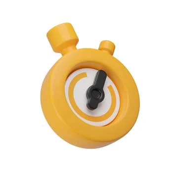 Stopwatch, 3d rendered illustration Illustrazione stock
