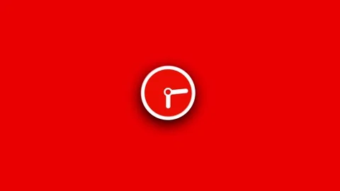 Stopwatch animated icon. Clock with moving arrows. Loop. Alpha channel. Stock Footage 263121656