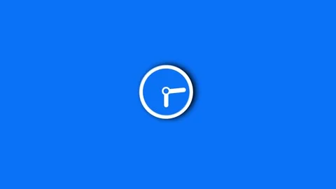 Stopwatch animated icon. Clock with moving arrows. Loop. Alpha channel. Video stock 263121662