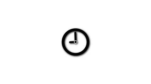 Stopwatch animated icon. Clock with moving arrows. Loop. Alpha channel. Stock Footage 263121731