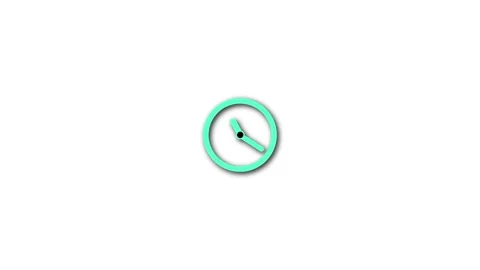 Stopwatch animated icon. Clock with moving arrows. Loop. Alpha channel. Stock Footage 263121737