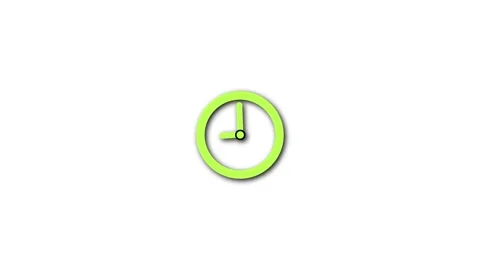 Stopwatch animated icon. Clock with moving arrows. Loop. Alpha channel. Stock Footage 263121739