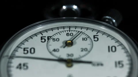 Stopwatch On A Black Background 2 Stock Footage 58778641