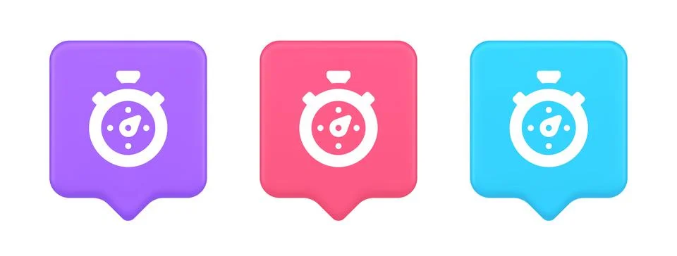 Stopwatch button timer speed time counting accuracy measure application panel イラスト素材