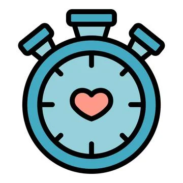 Stopwatch care icon vector flat イラスト素材
