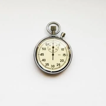 Stopwatch close up isolated Stock Photos