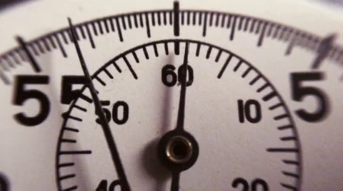 Stopwatch close up macro Stock Footage 49093905