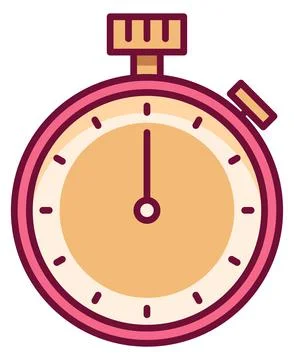 Stopwatch color icon. Timer symbol. Countdown clock Stockillustratie