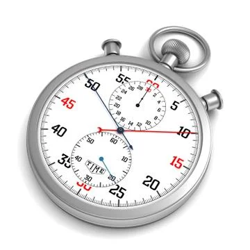 Stopwatch concept  3d illustration Illustrazione stock