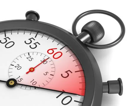 Stopwatch concept 3d illustration Illustrazione stock