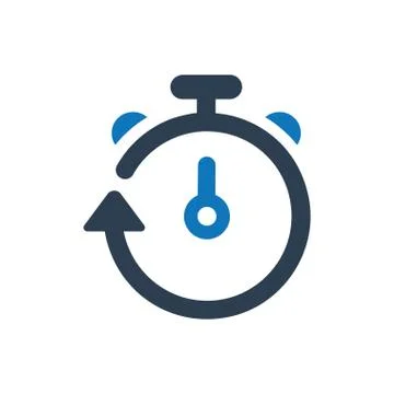 Stopwatch, countdown icon Stock Illustration