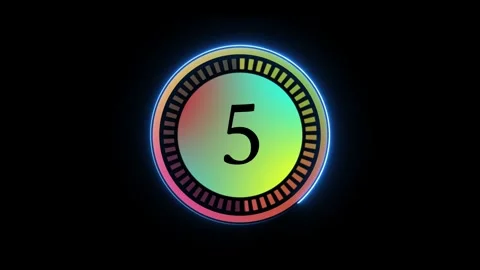 Stopwatch countdown timer animation . Timer from 10 to 0 seconds 10 s Stock Footage 310220708